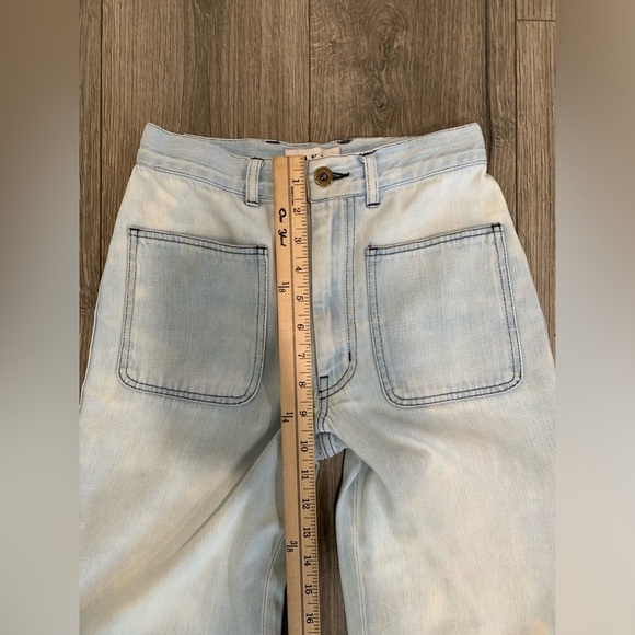 MAYLE JJ Patch Pocket High Waist Flare Jean Size 24 - Picture 4 of 8